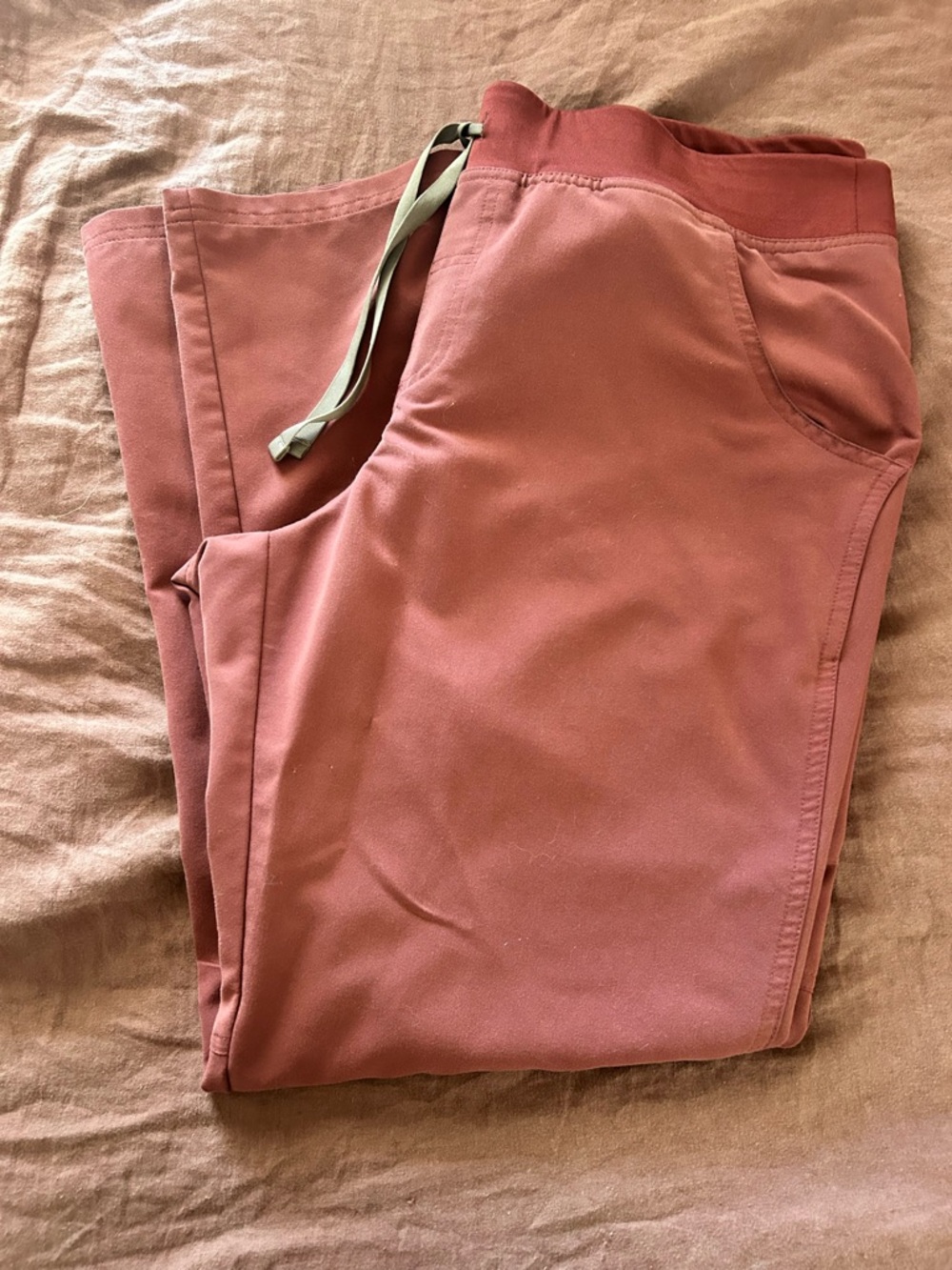 Figs Kade cargo scrub pants dark cherry